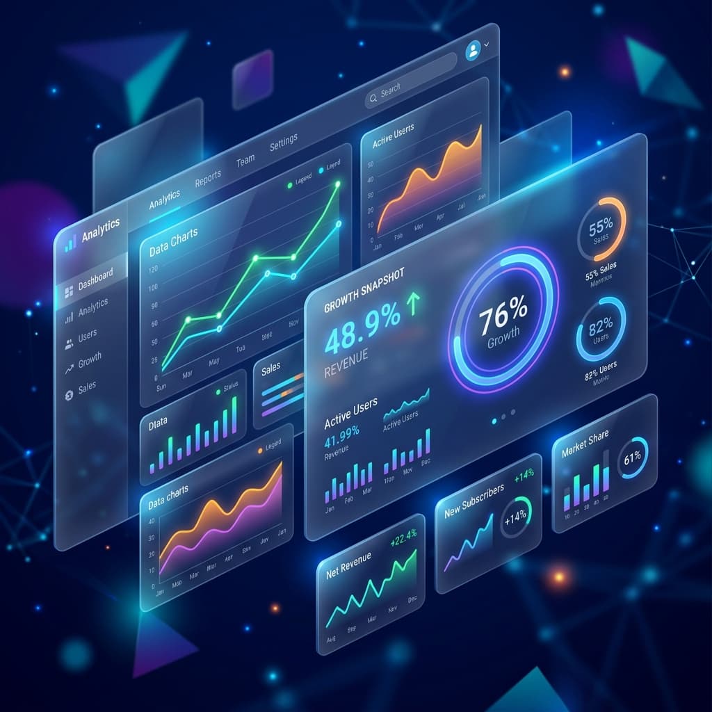 Business dashboard analytics preview